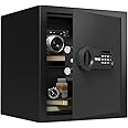 RPNB Deluxe Safe and Lock Box,Money Box,Digital Keypad Safe Box,Steel Alloy Drop Safe, Keypad Lock,Perfect for Home Office Hotel Business Jewelry Cash Use Storage,1.2 Cubic Feet