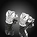 Acxico Women Sterling Silver Plated Cute Owl Screwback Girls Earrings for Gift