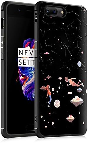 Ongo US OnePlus 5 cases, wearable TPU gel rubber soft leather silicone case OnePlus 5 (Stars)