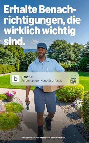 Videotürklingel 2K+ (festverdrahtet, neueste Gen.) | Kopf-bis-Fuß-Aufnahme in 2K | Konstante Stromversorgung | Optimiertes Audio | IP65 | Inkl. 30 Tage Testphase für Blink-Abonnement | Weiß