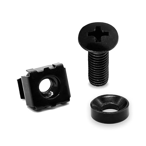 Biaungdo 30 Pcs M6 x 16mm Rack Screws and Cage Nuts, Computer Rack ...