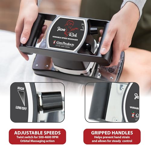 Core Products Jeanie Rub Variable Speed Massager, Deep Tissue Back Massager for Pain Relief, Body Massager for Shoulder Massage, Lumbar, Neck, Lower Back & Cellulite Massage