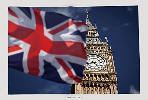 Supersoft Fleece Throw Blanket British Union Jack Flag And Big Ben Clock Tower At City Of Westminster In The Background Uk Votes To Leave The Eu_114431572