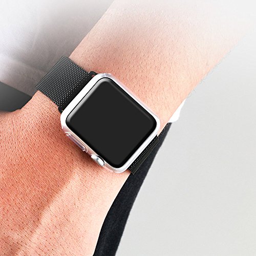 For Apple Watch Series 3 Case 42mm, Alritz Soft Slim TPU Protective Case Flexible Anti-Scratch Bumper Cover for Apple Watch Series 1 Series 2 Series 3 Nike+ Sport Edition - Thumbnail 5