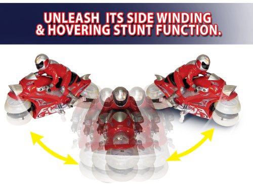Mindscope Hovercycle Blue 49 MHz Remote Control (RC) Stunt Performing Light Up Motorcycle