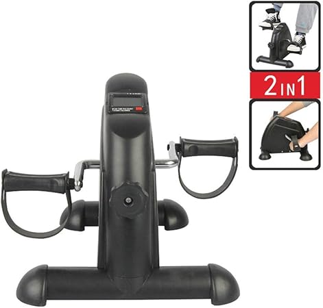 LQUIDE Mini Exerciser Bike, Arm Leg Pedal Exerciser with LCD Monitor