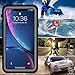 OTBBA iPhone XR Waterproof Case, IP68 Certified Full Body Sealed Waterproof Shockproof Snowproof Dirtproof Underwater Protective Case Compatible for XR (Black)