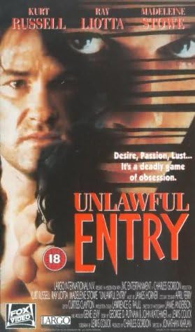 Unlawful Entry Vhs Kurt Russell Ray Liotta Madeleine Stowe Roger E Mosley Ken Lerner Deborah Offner Carmen Argenziano Andy Romano Johnny Ray Mcghee Dino Anello Sonny Carl Davis Harry Northup Jamie Anderson