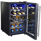 NewAir AW-181E 18 Bottle Thermoelectric Wine Cooler, Black