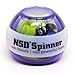 NSD Power Rainbow Lit Spinner Gyroscopic Wrist and Forearm Exerciser Featuring Multi-Light LED, Purple