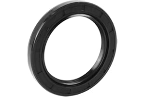 X AUTOHAUX 50mm X 70mm X 8mm Black Rubber Cover Double Lip TC Oil Shaft Seal for Car Auto