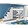 Hochbett TOMI - Schreibtisch, Schrank, Treppe und ...
