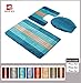 Grand Era 3 Piece Bath Mat Set Polypropylene Fiber Mat 20