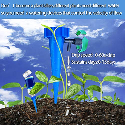 B bangcool 12PCS Plant Spikes Adjustable Self Watering Stakes Water Spikes