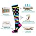 NEWZILL Medical Compression Socks for Women and Men Circulation 20-30 mmHg Best Compression Stockings for Running Athletic Travel Flight Nurses Pink