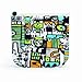 BUILT Reusable Sandwich & Snack Bags, Robot Uprising, Grey