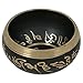 Shalininda 4 Inches Hand Painted Metal Tibetan Buddhist Singing Bowl Musical Instrument for Meditation with Stick and Cushion