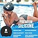 Happy Mane Large Extra Large XL Silicone Swim Cap for Braids and Dreadlocks - Dry Hair While Swimming and Long Hair, Extensions, and Curly Hair - Shower Cap for Women, Men, Kids