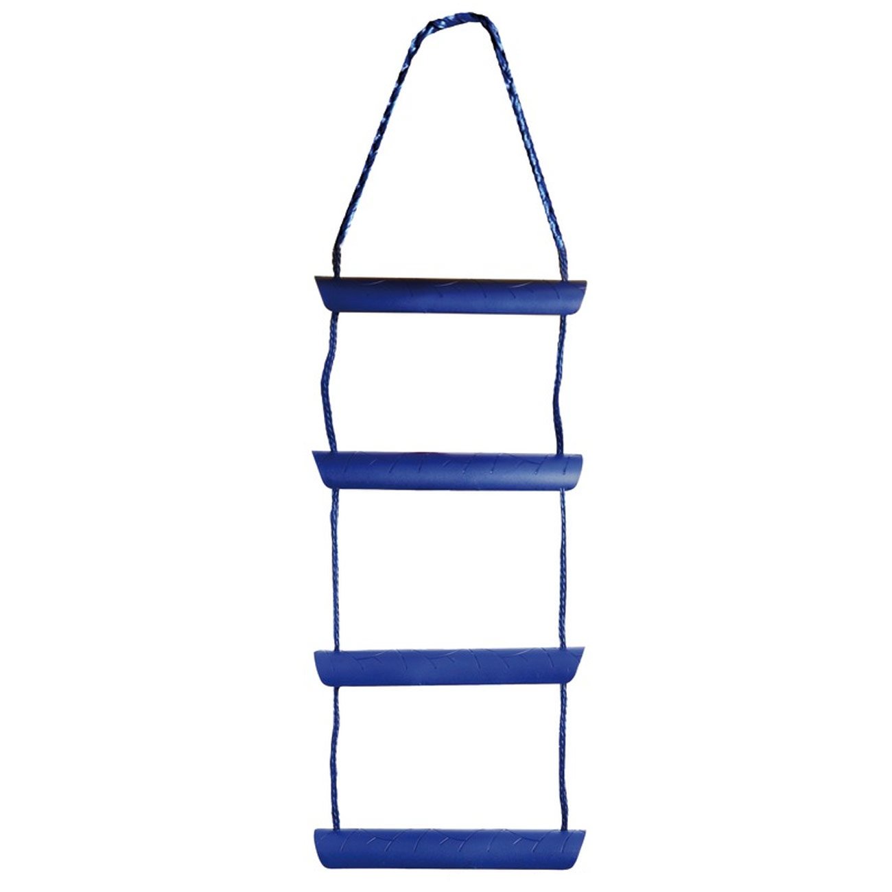 Osculati Temporary Boarding Ladder (4 Steps), 1140 mm, Blue Nylon Cord, Polycarbonate Steps