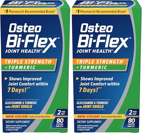 Osteo Bi-Flex Triple Strength Glucosamine with Turmeric, Joint Health Supplemen…