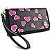 Caseen CS-80556 Wristlet Wallet Case - Pink Hearts