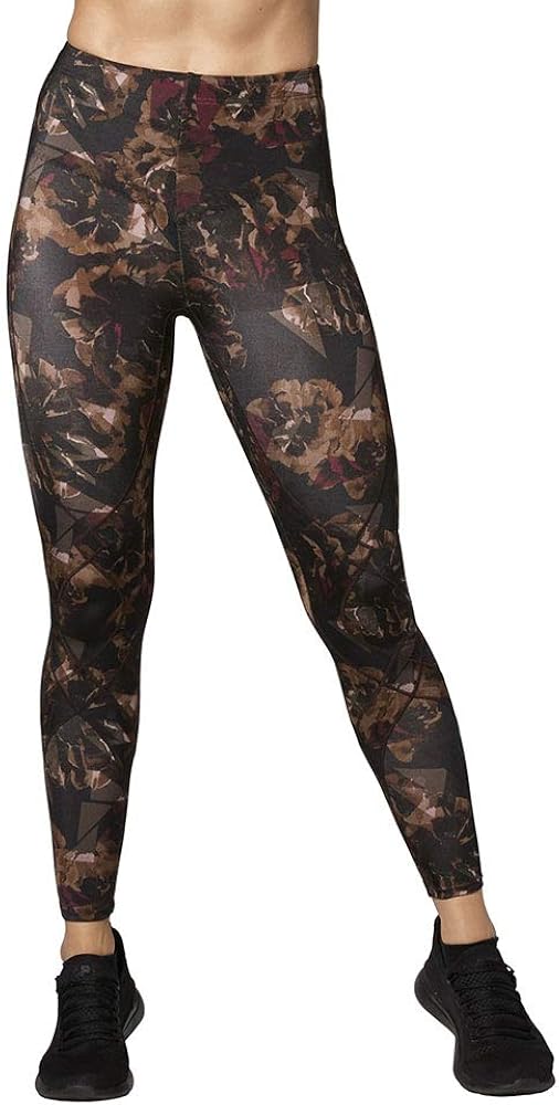CW-X Women's Mid Rise Full Length Stabilyx Compression Legging Tights : Clothing