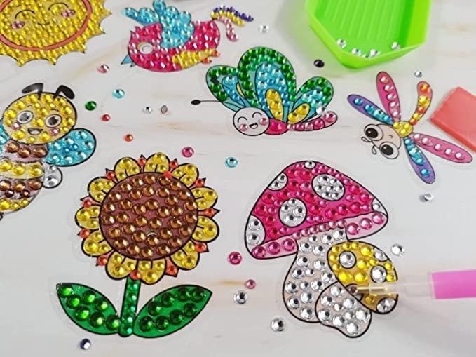 Kit Adesivos De Pintura Com Diamantes Para Crianças Infantil