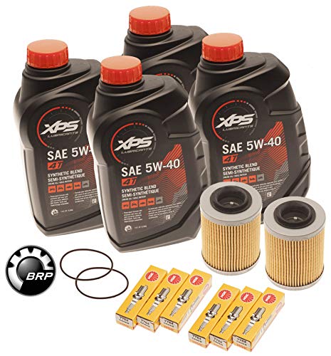 Sea Doo Spark 900 Oil Change Kit W/ Filter O-Ring & NGK Spark Plugs 2 Pack