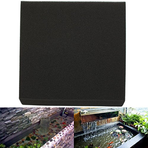 K&A company 50x50x4cm Black Aquarium Biochemical Cotton Filter Foam Fish Tank Sponge Pads, 1