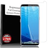 Galaxy S8 Screen Protector, Suprecool Soft Skin [2 Pack] [Case Friendly] Samsung Galaxy S8 Screen Protector Flexible TPU film with Spray & Squeegee for Samsung Galaxy S8 5.8