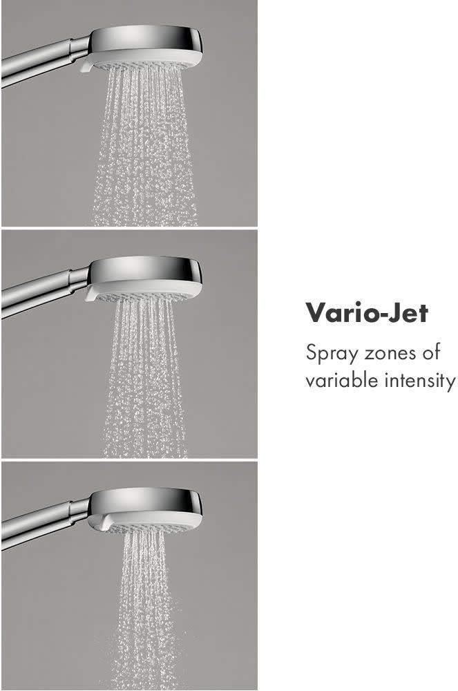 hansgrohe Crometta 100 Low Flow 4-inch Handheld Shower Head Modern 3 Vario-Jet (spray zones of variable intensity) 26832401 - - 