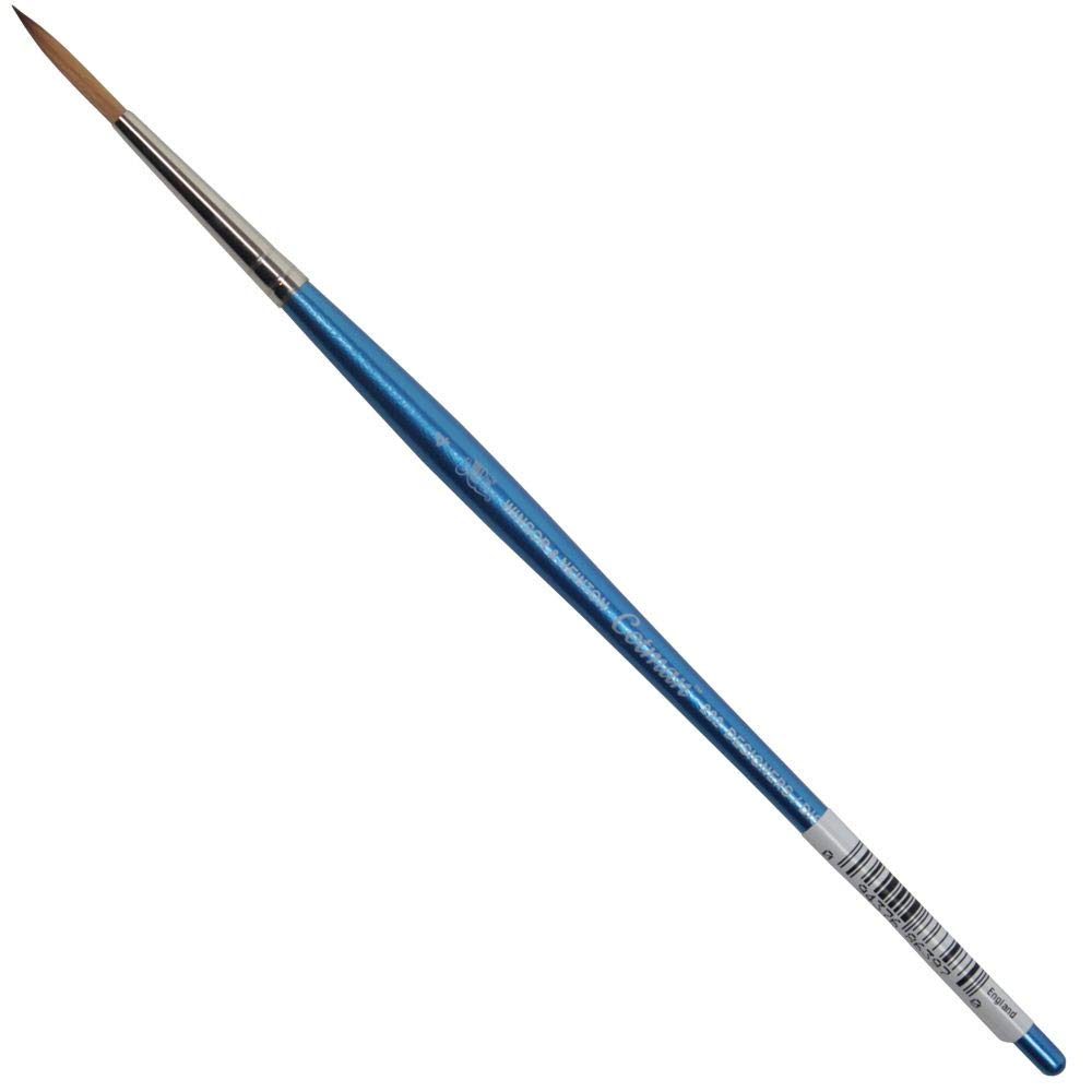 Winsor & Newton Brush, Wood, Transparent, no. 4 - 2.6 mm, round - Designers - brush, short handle