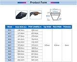 bzcemind M Type V-Belt Closed-Loop Industrial Rubber Drive Belt M21 9.5mm Top view 2