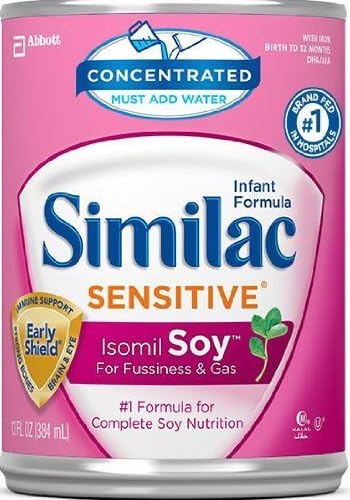 Isomil Advance Soy Formula with Iron, Concentrated Liquid, 13 fl oz Cans (Case of 12)