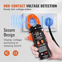 VEVOR Digital Clamp Meter T-RMS, 6000 Counts, 600A