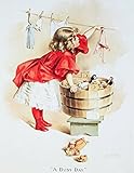 IVORY SOAP GIRL Vintage Metal Sign Laundry Art Tin Dolls , 13x16