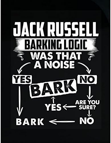 Jack Russell Barking Logic Funny Jack Russell - Sticker