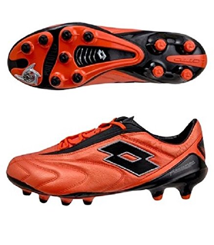 Lotto Fuerzapura L100 FG Soccer Cleats - Spicy Orange & Black (12)