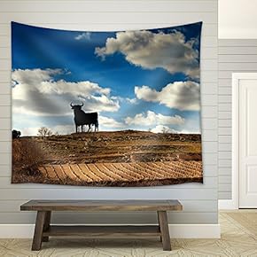 Vineyard in Spain - Fabric Wall Tapestry Home Decor - 51x60 inches