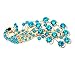 Polytree 4pcs Fashion Vintage Peacock Full Crystal Rhinestones Hairpin Hair Clip