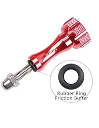 Surewo Aleación de aluminio 1 tornillo de mariposa largo y 2 piezas de tornillo de mariposa corto + llave para GoPro Hero 5 negro, 5s, 4s, 4.3+, 3