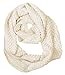 Simplicity Unisex Long Cowl Knitted Neck Scaves Circle Infinity Scarf, Beige