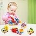 Amy&Benton Toy Cars for 3 Year Old Toddlers Boys Baby Car Toys Pull Back Cars First Birthday Gift Toys Pull Back Construction Vehicle Cars for Boys 3 Year Old