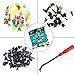 EZYKOO 550 pcs Universal Fastener Clips, Mixed Color Bumper Rivet kit Compatible with GM Ford Toyota Honda etc with 6