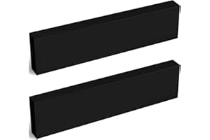 Colingmill 2 Pcs HDPE Plastic Block 1" x 3" x 12", Polyethylene Solid Plastic Block for Machining, Home Floor Improvement, Prototyping, DIY Projects, Engineering (Black)