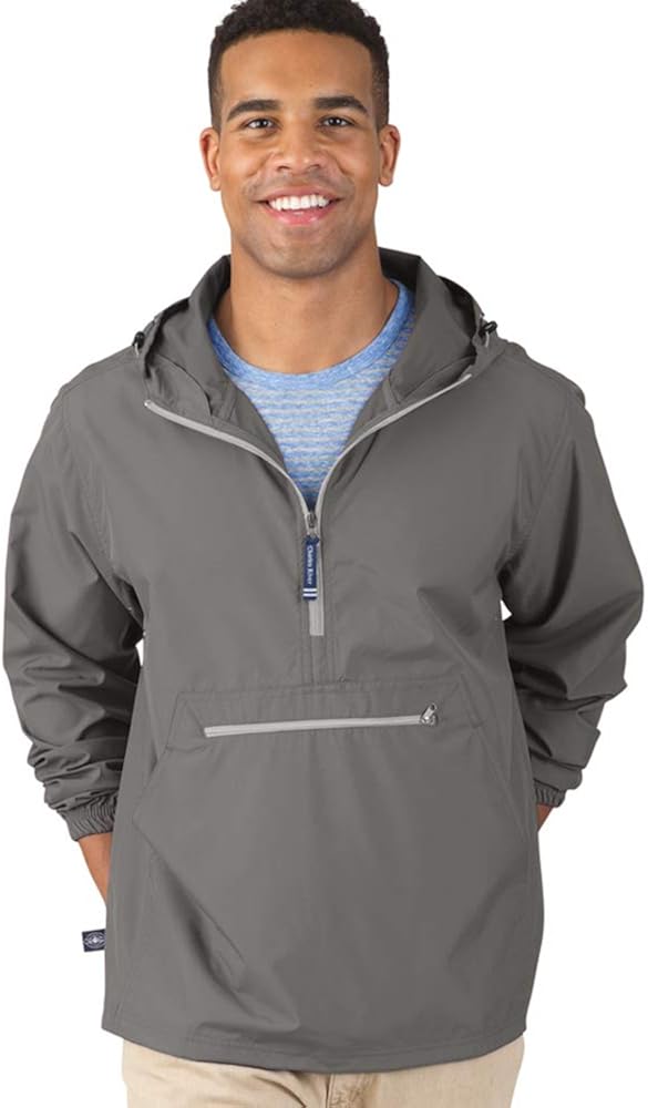 Charles River Apparel Pack-N-Go Wind & Water-Resistant Pullover (Reg/Ext Sizes): Clothing