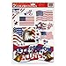 Paper Magic 7-Sheets Window Clings - American Flags