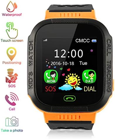 Kids Smart Watches with GPS and Phone for Boys Girls w/Sim Card Slot Wrist Watch Waterproof Game Camera SOS Anti-Lost Alarm Digital Clock Sport Watch Birthday Gifts Blue Pink