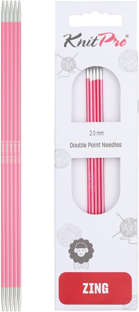 KnitPro Zing Double Pointed Needles 6" 2.00mm