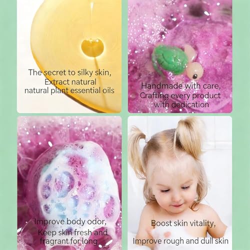Ocean Toy Bath Salt Ball Sleeve Box Bath Bombs, 2026 New 12-Pack Bath Bombs with Surprise Spring Inside, Upgrade Easter Gifts Bubble Basket Stuffers Easter Egg Fillers